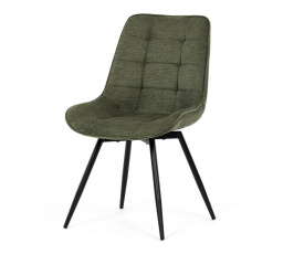 Jídelní židle, zelená, látka, HC-T1130 GRN2