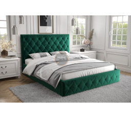 Postel ROMA - 140x200, Dřevěná, zelená