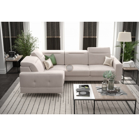 Rohová sedací souprava MALIBU 250X180 cm - levá, béžová