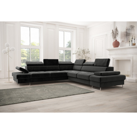Rohová sedací souprava GALAXY MAX 280×280 - šedá , pravá