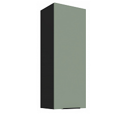 Horní skříňka ARIA - 40 G-108 1F, Černá/Aquamarine