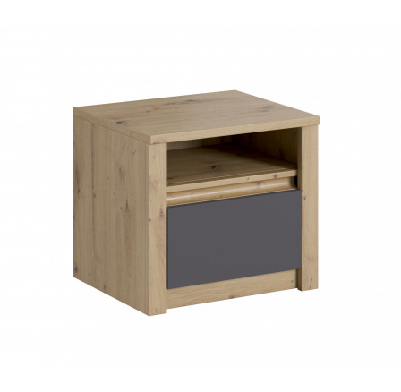 Noční stolek MALTA SN, Dub Artisan + Grey Noční stolek MALTA SN, Dub Artisan + Grey