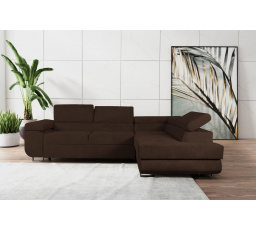 Sedací souprava Dolly P tmavě hnědá