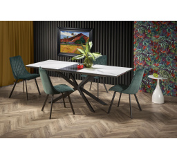 Jídelní rozkládací stůl DIESEL, bílý mramor