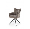 Jídelní otočná židle K540, Šedá/Černá