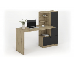 HOBAS psací stůl, dub artisan / černý