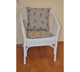 Polstr na křeslo Fabion levandule s polštářkem