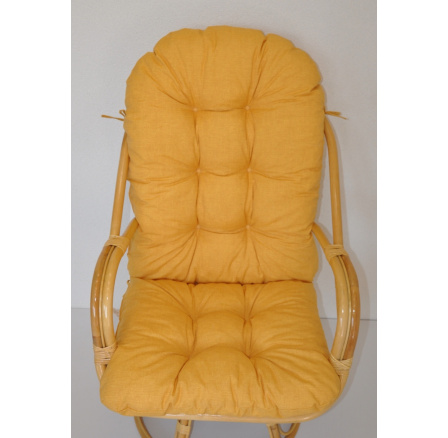 Polstr na křeslo Havai látka žlutý melír Polstr na křeslo Havai látka žlutý melír