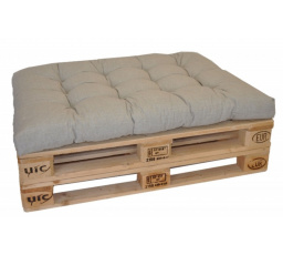 Sedák na paletu 120x80 tmavě béžový melír