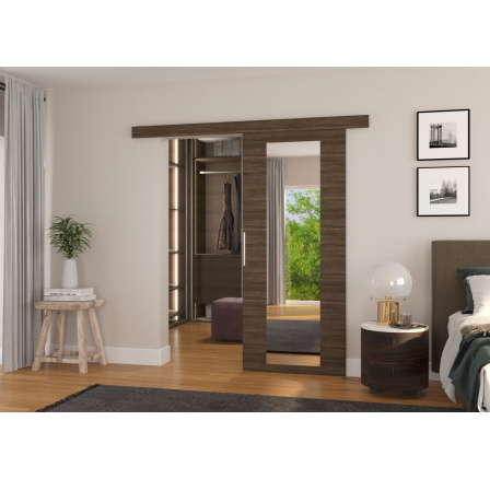 Posuvné nástěnné dveře BRIT 96 Choco