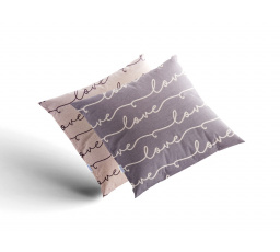 Saténový povlak na polštář Love 70x90