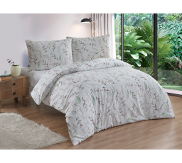 Flanelové francouzské povlečení 220x200, 70x90 Verona natur