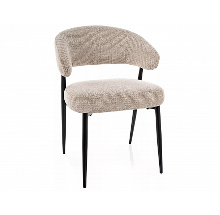 ŽIDLE LUCIO NOELLE ČERNÝ RÁM/ BÉŽOVÁ 30