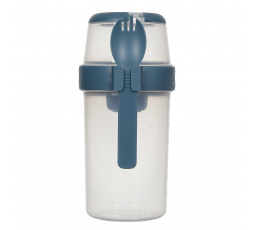 Lunch box se 3 přihrádkami modrý