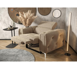 Křeslo ORION , relax 110 cm - béžová