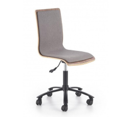 Dětská židle JACK /ořech+šedá