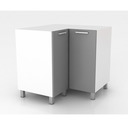 Rohová kuchyňská skříňka Natanya ND šedý lesk Rohová kuchyňská skříňka Natanya ND šedý lesk