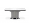 Jídelní stůl DANCAN, efekt bílého mramoru/šedá/černá barva