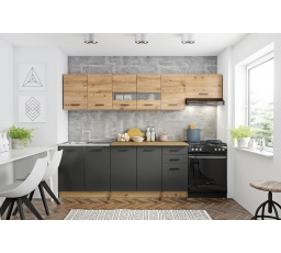 Kuchyně PEARL 260, DUB ARTISAN/Popel