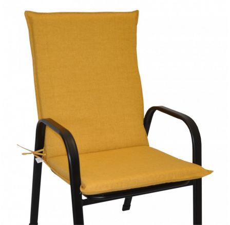 Polstr na křeslo z tahokovu UNI - látka žlutý melír Polstr na křeslo z tahokovu UNI - látka žlutý melír