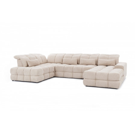 Rohová sedačka Magnelio U III s elektricky vysouvatelným sedákem
