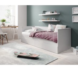 Dvojlůžko s matracemi HELA II 200x80 Bílá