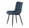 Jídelní židle, modrá, látka, HC-462 BLUE2