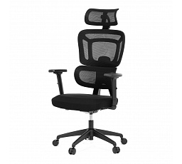Kancelářská židle, synchronní mechanismus, černá síťovina, KA-Y358 BK