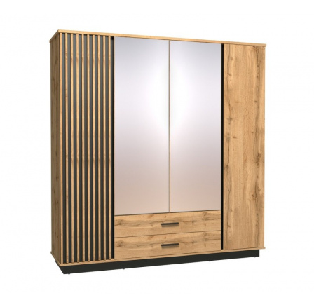 Systém "LAMELO" LA18 (skříň 4D2S) - Barva: černá