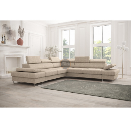 Rohová sedací souprava GALAXY MAX 280×280 - béžová, levá