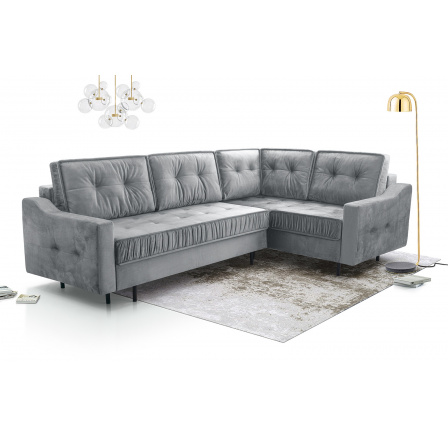 Rohová sedací souprava P Amalia - šedá Rohová sedací souprava P Amalia - šedá