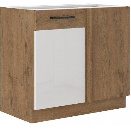 Kuchyňská skříňka Vega 105 ND 1F dub lancelot/bílý lesk