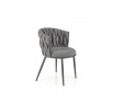 Jídelní židle K516, Šedá/Černá
