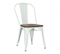 Židle Paris Wood bílá borovice ořech