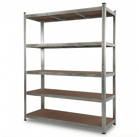 Regál, kov, stříbrná, AUR-G2120 SIL