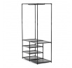 Stojan na šaty, kov, černá, GD-172 BK