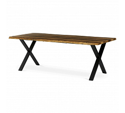 Jídelní stůl 210x100cm, mdf, old wood, HT-F4321 OLW