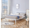 Kovová postel 120x200 bílá LM2-FXJG