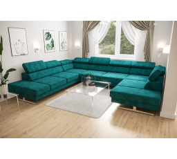 Rohová sedací souprava EMPORIO MAX I 300X350X220 - volitelný odstín , levá