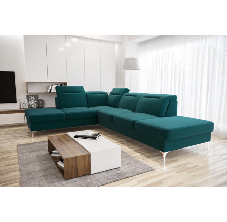 Rohová sedací souprava OSLO 295x220 - zelená , levá