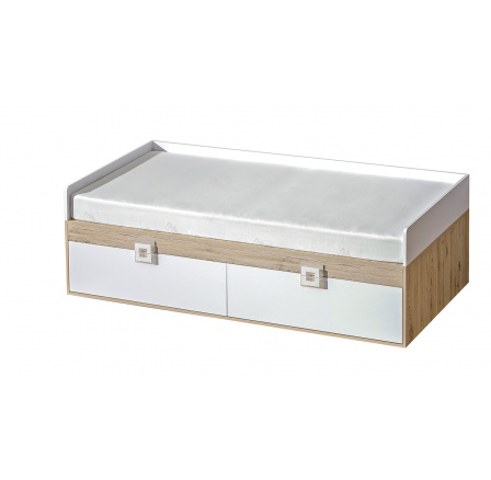 Dětská postel NICO 14, Světlý Dub/Bílá/Světlý Dub