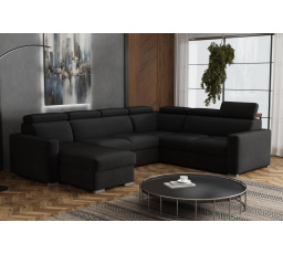 Sedací souprava Petrit U levá Kronos černá