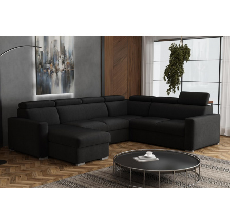 Sedací souprava Petrit U levá Kronos černá