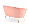 Pohovka AMORINITO XL, světle růžová/zlatá
