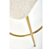 Barová židle H116, krémová/zlatá