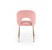 Jídelní židle K385, Světle růžová/Zlatá