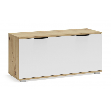 Komoda CLIF ST-100 skříňka, dub artisan / bílá