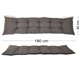 Podsedák 180x40 šedý melír