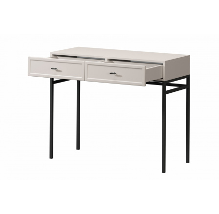 LORINI TOALETKA 100 2SZ - kašmír / černý T-bar / černý rám