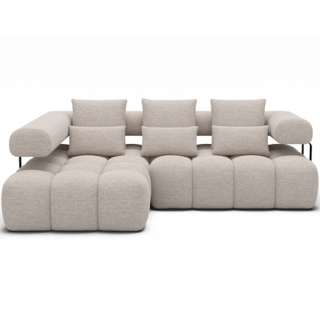 Sedací souprava LEVVI - levá, Bazalt 18